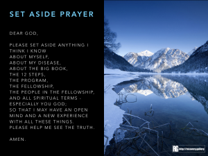 Set Aside Prayer